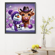 Load image into Gallery viewer, Diamond Painting - Full Round - snowman (30*30CM)

