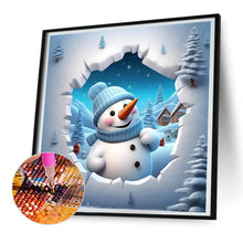 Load image into Gallery viewer, Diamond Painting - Full Round - snowman (30*30CM)
