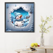 Load image into Gallery viewer, Diamond Painting - Full Round - snowman (30*30CM)
