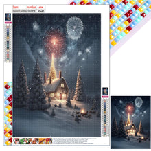 Load image into Gallery viewer, Diamond Painting - Full Square - Christmas snow scene (30*40CM)
