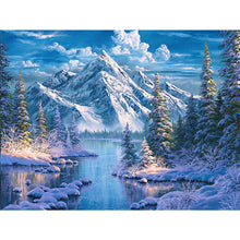 Load image into Gallery viewer, Diamond Painting - Full Square - Snow mountain scenery (40*30CM)
