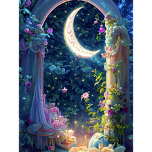 Load image into Gallery viewer, AB Diamond Painting - Full Round - flower moonlight (30*40CM)
