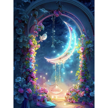 Load image into Gallery viewer, AB Diamond Painting - Full Round - flower moonlight (30*40CM)
