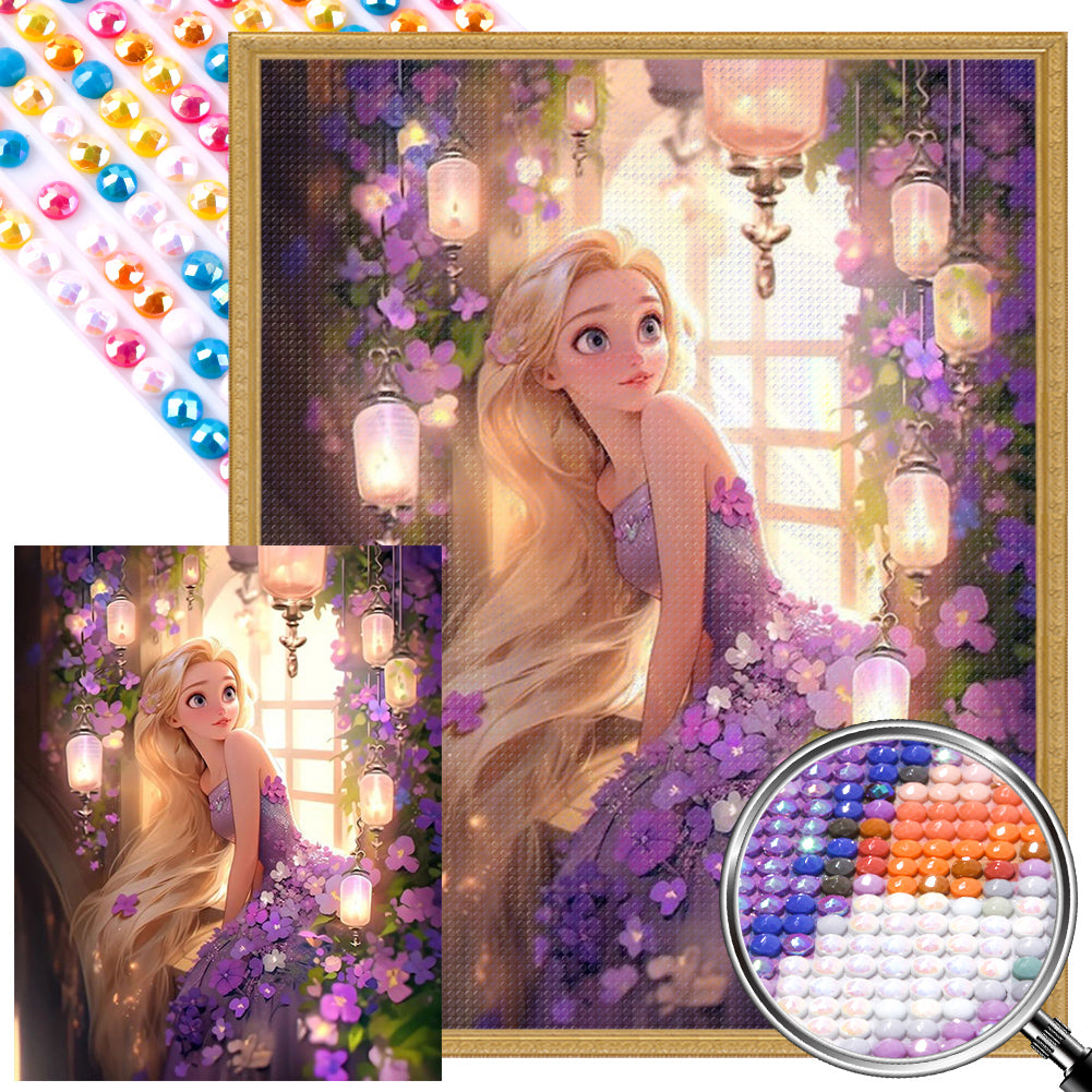 AB Diamond Painting - Full Round - Disney Princess-Rapunzel (40*50CM)