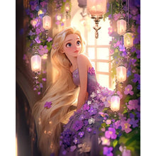Load image into Gallery viewer, AB Diamond Painting - Full Round - Disney Princess-Rapunzel (40*50CM)

