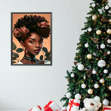 Load image into Gallery viewer, Diamond Painting - Full Round - black girl (30*40CM)
