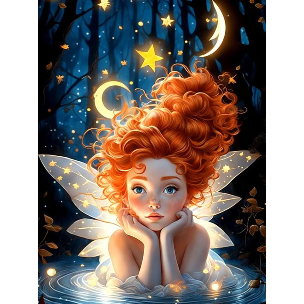 Diamond Painting - Full Round - fairy girl (30*40CM)