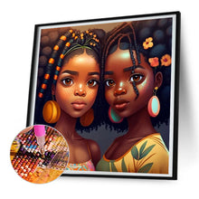 Load image into Gallery viewer, Diamond Painting - Full Round - black girl (30*30CM)
