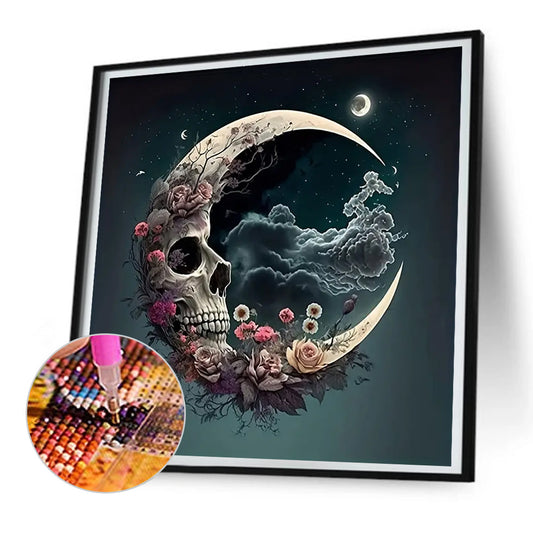 Diamond Painting - Full Round - Moon Skeleton (30*30CM)