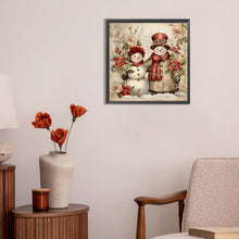 Load image into Gallery viewer, Diamond Painting - Full Round - Christmas snowman (30*30CM)
