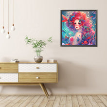 Load image into Gallery viewer, AB Diamond Painting - Full Round - red-haired mermaid (40*40CM)

