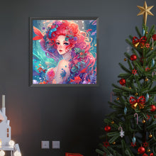 Load image into Gallery viewer, AB Diamond Painting - Full Round - red-haired mermaid (40*40CM)
