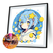 Load image into Gallery viewer, AB Diamond Painting - Full Round - Blue-haired girl in sailor suit (40*40CM)
