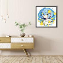 Load image into Gallery viewer, AB Diamond Painting - Full Round - Blue-haired girl in sailor suit (40*40CM)
