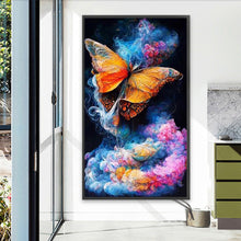 Load image into Gallery viewer, AB Diamond Painting - Full Round - colorful mist butterfly (40*70CM)
