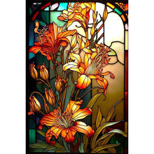 Load image into Gallery viewer, AB Diamond Painting - Full Round - Lily glass painting (40*60CM)
