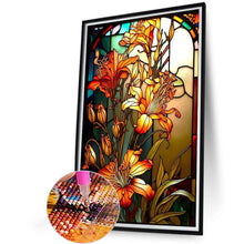 Load image into Gallery viewer, AB Diamond Painting - Full Round - Lily glass painting (40*60CM)
