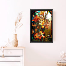 Load image into Gallery viewer, AB Diamond Painting - Full Round - Lily glass painting (40*60CM)
