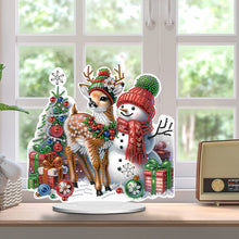 Load image into Gallery viewer, Xmas Snowman Round+Special Shape Diamond Painting Desktop Decor for Office Decor
