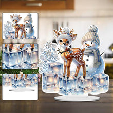 Load image into Gallery viewer, Xmas Snowman Round+Special Shape Diamond Painting Desktop Decor for Office Decor
