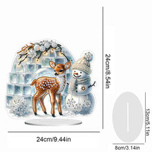 Load image into Gallery viewer, Xmas Snowman Round+Special Shape Diamond Painting Desktop Decor for Office Decor
