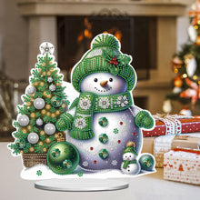 Load image into Gallery viewer, Xmas Snowman Round+Special Shape Diamond Painting Desktop Decor for Office Decor
