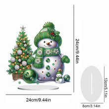 Load image into Gallery viewer, Xmas Snowman Round+Special Shape Diamond Painting Desktop Decor for Office Decor
