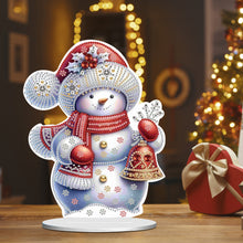 Load image into Gallery viewer, Xmas Snowman Round+Special Shape Diamond Painting Desktop Decor for Office Decor
