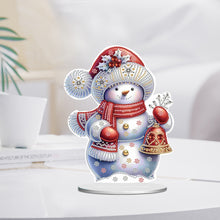 Load image into Gallery viewer, Xmas Snowman Round+Special Shape Diamond Painting Desktop Decor for Office Decor
