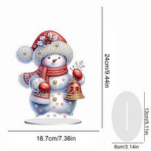 Load image into Gallery viewer, Xmas Snowman Round+Special Shape Diamond Painting Desktop Decor for Office Decor
