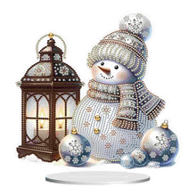 Load image into Gallery viewer, Xmas Snowman Round+Special Shape Diamond Painting Desktop Decor for Office Decor
