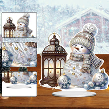 Load image into Gallery viewer, Xmas Snowman Round+Special Shape Diamond Painting Desktop Decor for Office Decor
