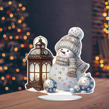 Load image into Gallery viewer, Xmas Snowman Round+Special Shape Diamond Painting Desktop Decor for Office Decor
