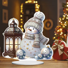 Load image into Gallery viewer, Xmas Snowman Round+Special Shape Diamond Painting Desktop Decor for Office Decor
