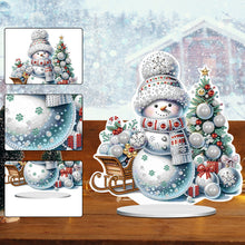 Load image into Gallery viewer, Xmas Snowman Round+Special Shape Diamond Painting Desktop Decor for Office Decor
