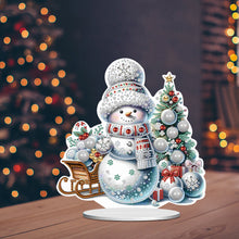 Load image into Gallery viewer, Xmas Snowman Round+Special Shape Diamond Painting Desktop Decor for Office Decor
