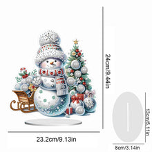 Load image into Gallery viewer, Xmas Snowman Round+Special Shape Diamond Painting Desktop Decor for Office Decor
