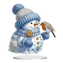 Load image into Gallery viewer, Xmas Snowman Round+Special Shape Diamond Painting Desktop Decor for Office Decor
