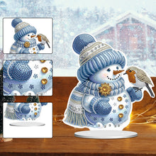 Load image into Gallery viewer, Xmas Snowman Round+Special Shape Diamond Painting Desktop Decor for Office Decor
