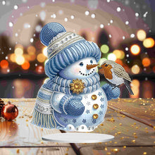 Load image into Gallery viewer, Xmas Snowman Round+Special Shape Diamond Painting Desktop Decor for Office Decor
