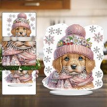 Load image into Gallery viewer, Winter Dog DIY Diamond Painting Tabletop Ornaments Kit for Office Desktop Decor

