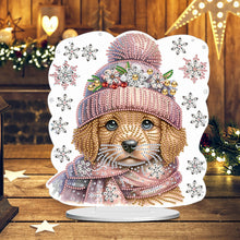 Load image into Gallery viewer, Winter Dog DIY Diamond Painting Tabletop Ornaments Kit for Office Desktop Decor
