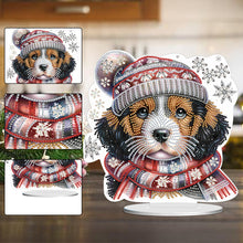 Load image into Gallery viewer, Winter Dog DIY Diamond Painting Tabletop Ornaments Kit for Office Desktop Decor

