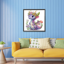 Load image into Gallery viewer, Diamond Painting - Partial Special Shaped - dazzling purple dragon (30*30CM)
