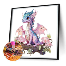 Load image into Gallery viewer, Diamond Painting - Partial Special Shaped - pink dragon (30*30CM)
