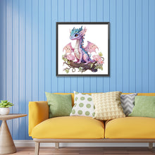 Load image into Gallery viewer, Diamond Painting - Partial Special Shaped - pink dragon (30*30CM)
