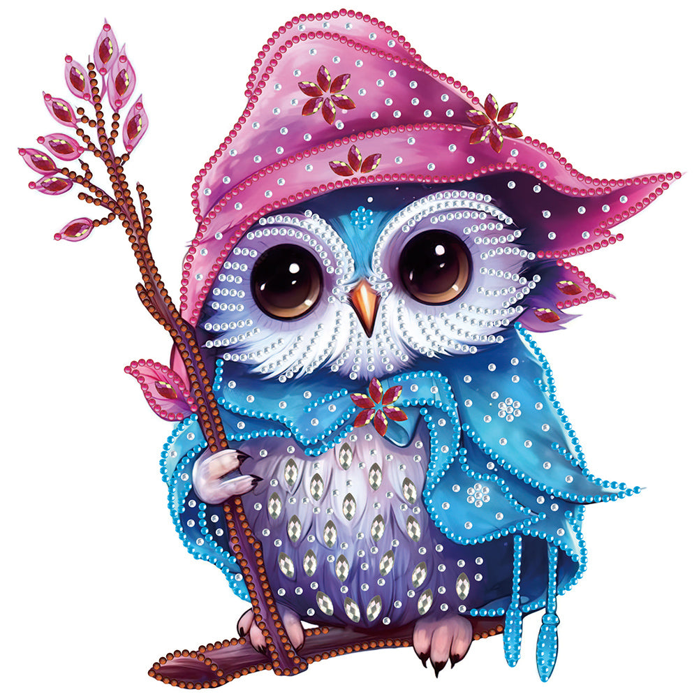 Diamond Painting - Partial Special Shaped - magic owl (30*30CM)