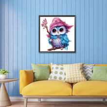 Load image into Gallery viewer, Diamond Painting - Partial Special Shaped - magic owl (30*30CM)

