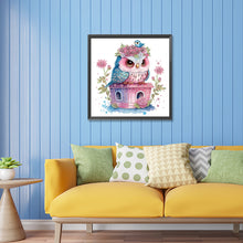 Load image into Gallery viewer, Diamond Painting - Partial Special Shaped - serious owl (30*30CM)
