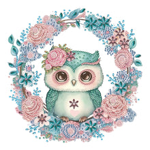 Load image into Gallery viewer, Diamond Painting - Partial Special Shaped - Garland Owl (30*30CM)
